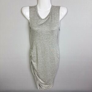 Striped Sleeveless Dress, Casual Tank Dress with Ruched Detail Size S
